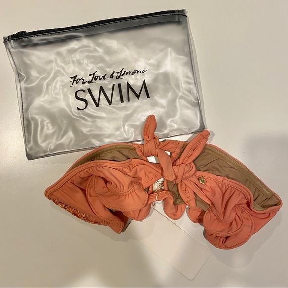 FOR LOVE & LEMONS Alicante Lace Bandeau Bikini Top - Picture 9 of 12